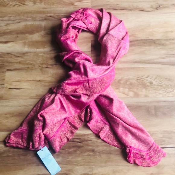 Mud Pie Accessories - Mud Pie ruffle woman’s wrap/scarf